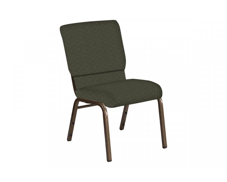 BLNK Church Chair in Mirage with Gold Vein Frame - Fern, 18.5"W