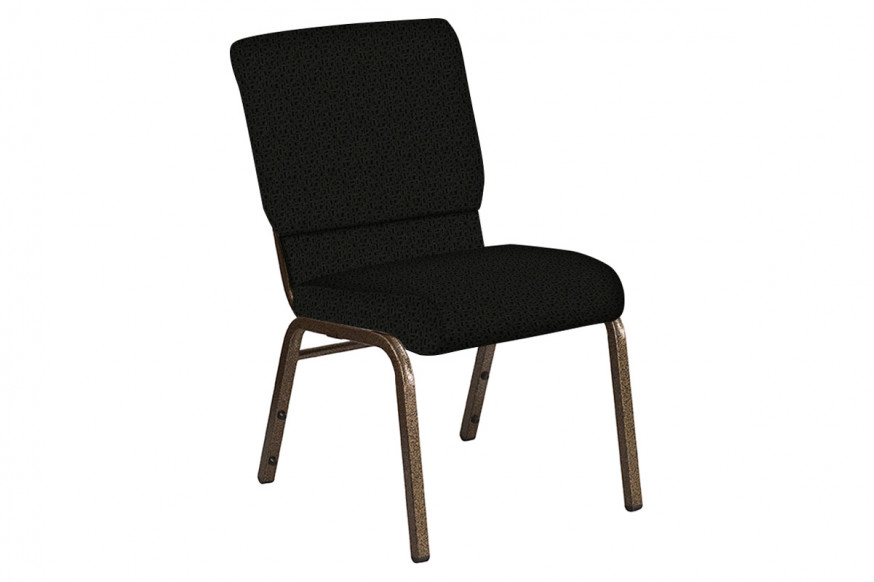 BLNK™ Church Chair in Mirage with Gold Vein Frame - Pewter, 18.5"W