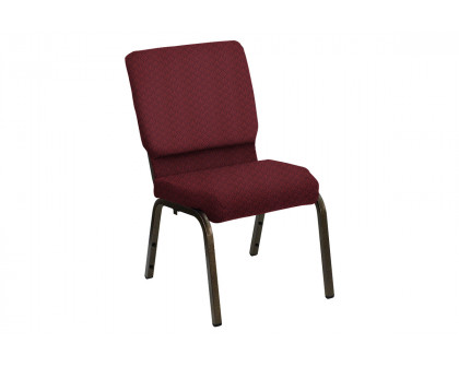 BLNK HERCULES Series Church Chair in Praise with Gold Vein Frame