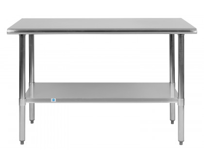 BLNK Rawcliffe Stainless Steel Prep and Work Table with Undershelf