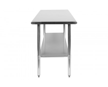 BLNK Reese Stainless Steel Prep and Work Table with Undershelf