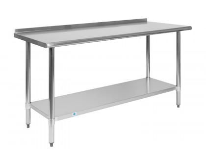 BLNK Reese Stainless Steel Prep and Work Table with Undershelf