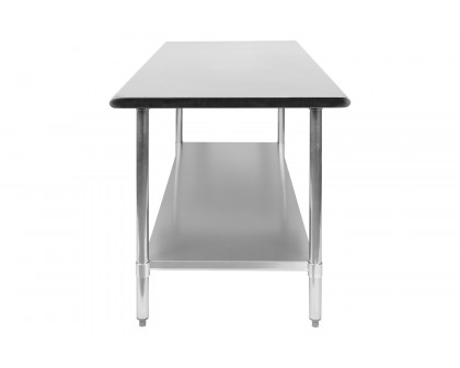 BLNK Reader Stainless Steel Prep and Work Table with Undershelf