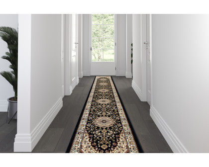 BLNK - Mersin Collection Persian Style Olefin Area Rug with Jute Backing