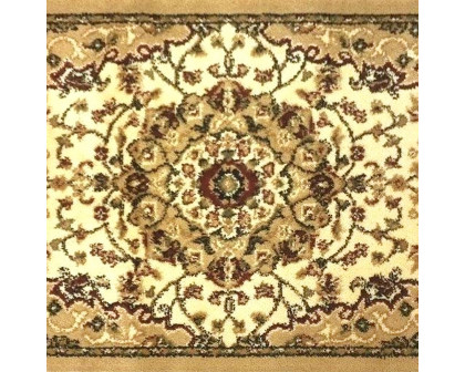 BLNK™ Mersin Collection Persian Style Olefin Area Rug with Jute Backing - Ivory, 2'W x 3'L