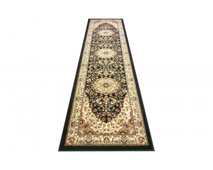 BLNK - Mersin Collection Persian Style Olefin Area Rug with Jute Backing