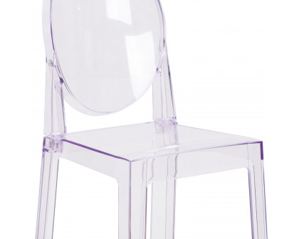 BLNK - Revna Ghost Counter Stool with Oval Back in Revna Transparent Crystal