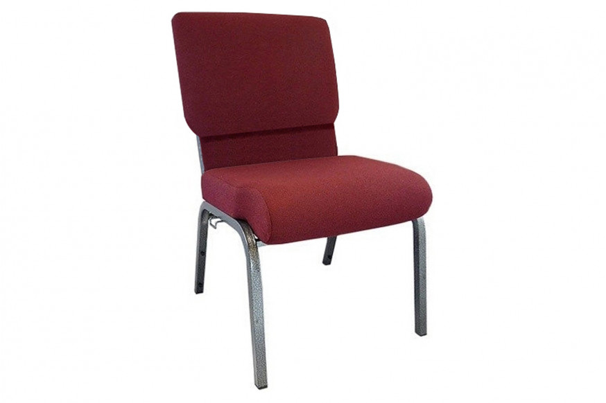 BLNK™ Advantage Church Chair - Maroon, 20.5"W