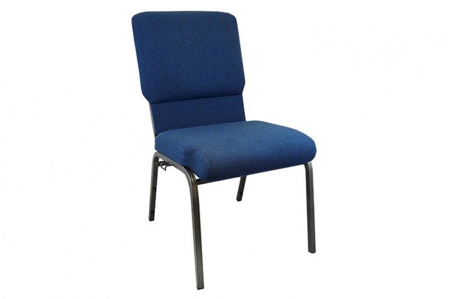 BLNK™ Advantage Church Chair - Navy, 18.5"W