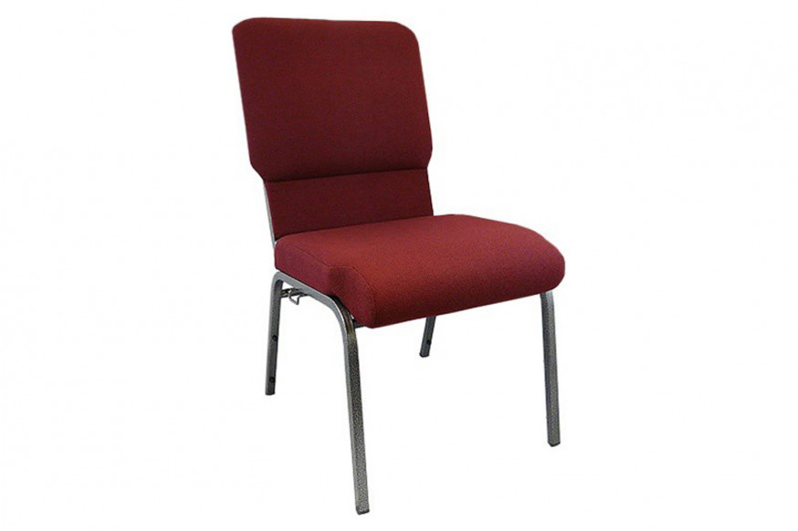 BLNK™ Advantage Church Chair - Maroon, 18.5"W