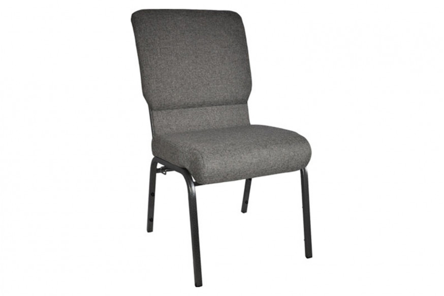 BLNK™ Advantage Church Chair - Charcoal Gray, 18.5"W