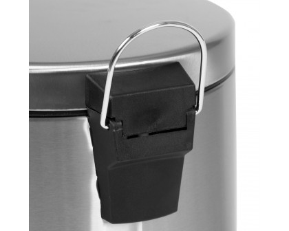 BLNK Round Stainless Steel Fingerprint Resistant Soft Close Step Trash Can -3.2 Gallons (12L) - 3.2 Gall