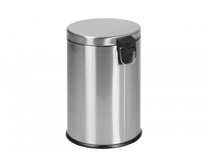 BLNK Round Stainless Steel Fingerprint Resistant Soft Close Step Trash Can - 5.3 Gallons (20L) - 5.3 Gall