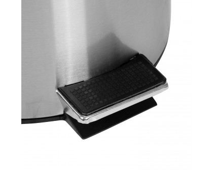 BLNK Round Stainless Steel Fingerprint Resistant Soft Close Step Trash Can - 1.3 Gallons (5L) - 1.3 Gall