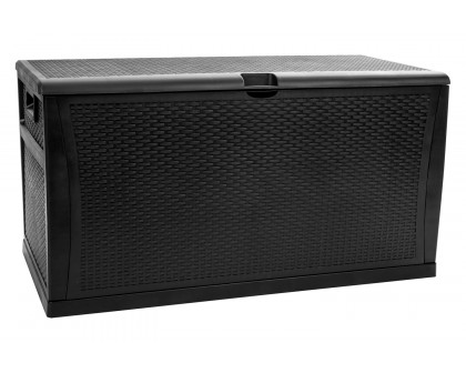 BLNK Nobu Outdoor 120 Gallon Plastic Deck Box - Black