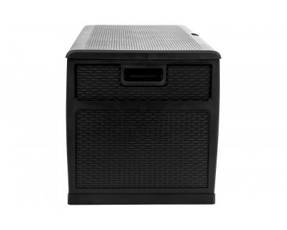 BLNK Nobu Outdoor 120 Gallon Plastic Deck Box - Black