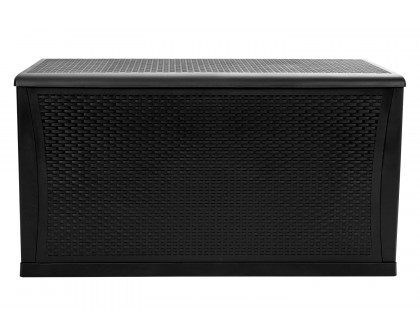 BLNK Nobu Outdoor 120 Gallon Plastic Deck Box - Black