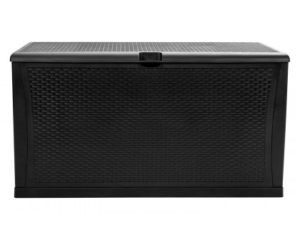 BLNK Nobu Outdoor 120 Gallon Plastic Deck Box - Black