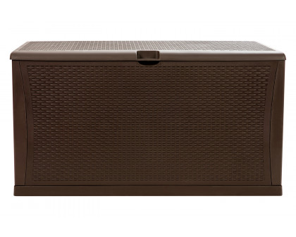 BLNK Nobu Outdoor 120 Gallon Plastic Deck Box - Brown