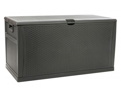 BLNK Nobu Outdoor 120 Gallon Plastic Deck Box - Gray