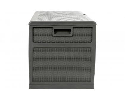 BLNK Nobu Outdoor 120 Gallon Plastic Deck Box - Gray