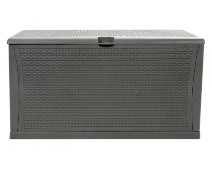 BLNK Nobu Outdoor 120 Gallon Plastic Deck Box - Gray