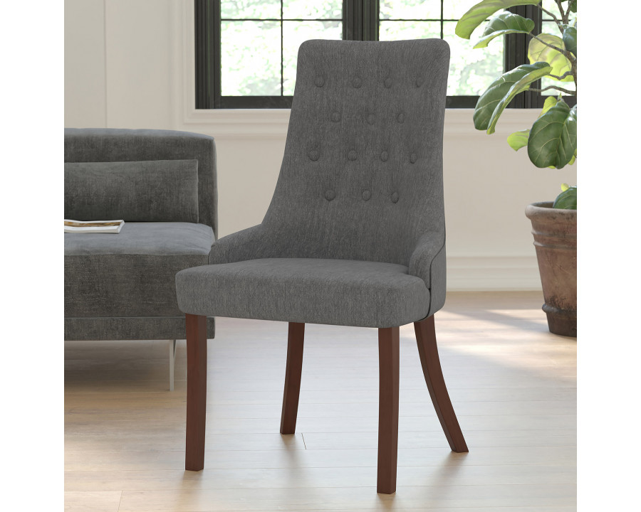 BLNK - HERCULES Paddington Series Gray Fabric Tufted Chair