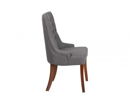 BLNK - HERCULES Paddington Series Gray Fabric Tufted Chair