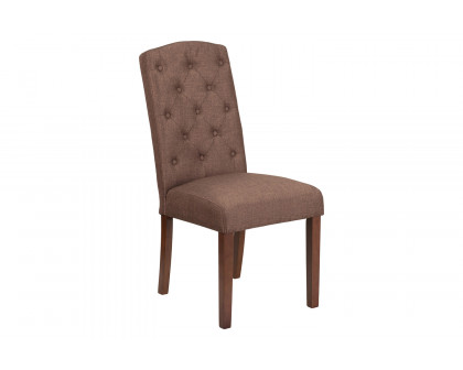 BLNK™ HERCULES Grove Tufted Parsons Chair - Brown