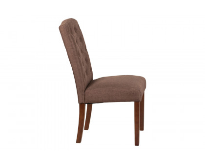 BLNK™ HERCULES Grove Tufted Parsons Chair - Brown