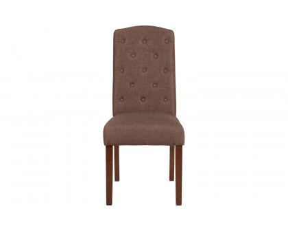 BLNK™ HERCULES Grove Tufted Parsons Chair - Brown