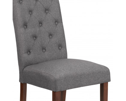 BLNK™ HERCULES Grove Tufted Parsons Chair - Gray