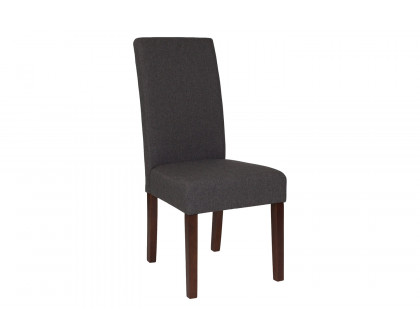 BLNK Greenwich Series Fabric Upholstered Panel Back Mid-Century Parsons Dining Chair