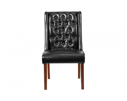 BLNK HERCULES Preston Series Tufted Parsons Chair - LeatherSoft