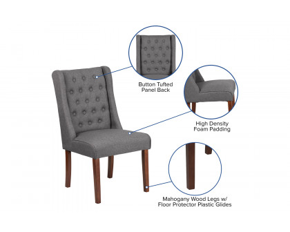 BLNK HERCULES Preston Series Tufted Parsons Chair - Fabric