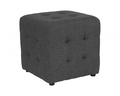 BLNK Avendale Fabric Tufted Upholstered Ottoman Pouf