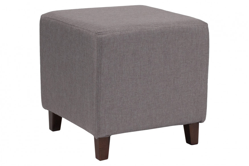 BLNK™ Ascalon Fabric Upholstered Ottoman Pouf - Light Gray