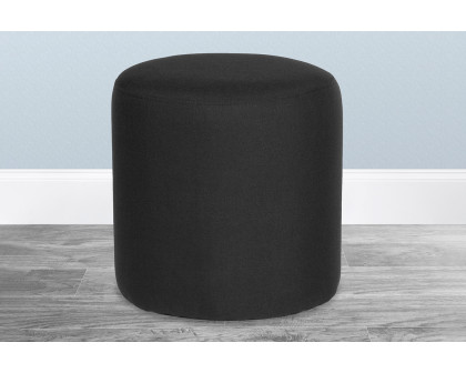 BLNK Barrington Round Fabric Upholstered Round Ottoman Pouf