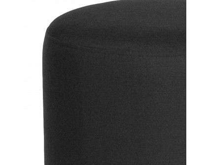 BLNK™ Barrington Round Fabric Upholstered Round Ottoman Pouf - Black