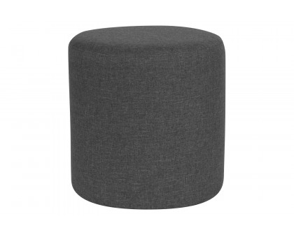 BLNK Barrington Round Fabric Upholstered Round Ottoman Pouf