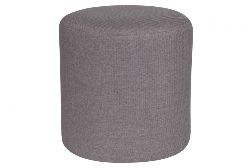 BLNK™ Barrington Round Fabric Upholstered Round Ottoman Pouf - Light Gray