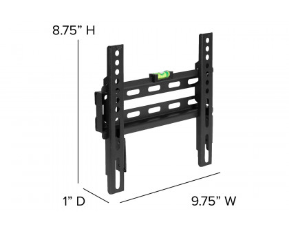 BLNK FLASH MOUNT Fixed TV Wall Mount with Built-In Level - fits TV's 17"- 42"