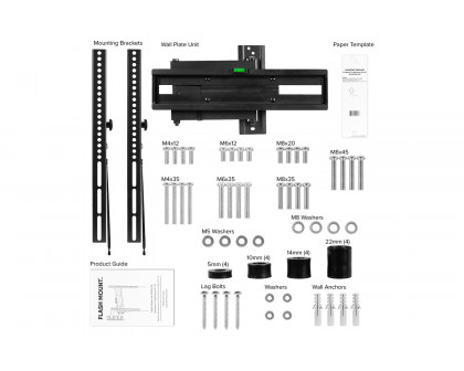 BLNK FLASH MOUNT Full Motion TV Wall Mount with Built-In Level - fits TV's 32" - 55"