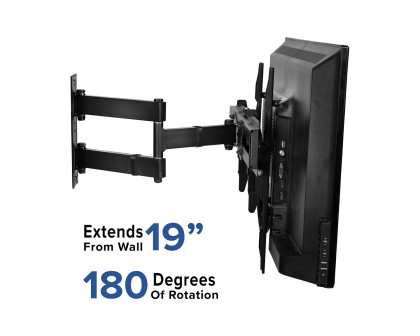 BLNK FLASH MOUNT Full Motion TV Wall Mount with Built-In Level - fits TV's 32" - 55"