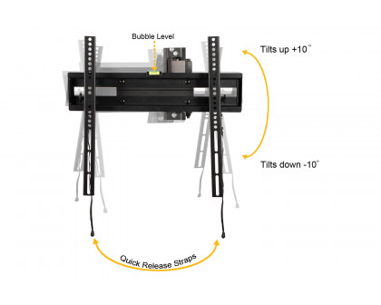 BLNK FLASH MOUNT Full Motion TV Wall Mount with Built-In Level - fits TV's 32" - 55"