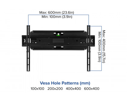 BLNK FLASH MOUNT Full Motion TV Wall Mount with Built-In Level - fits TV's 40" - 84"