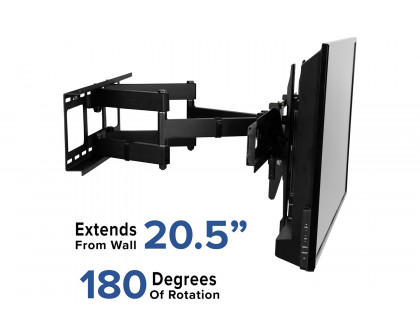 BLNK FLASH MOUNT Full Motion TV Wall Mount with Built-In Level - fits TV's 40" - 84"