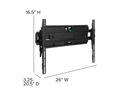 BLNK FLASH MOUNT Full Motion TV Wall Mount with Built-In Level - fits TV's 40" - 84"