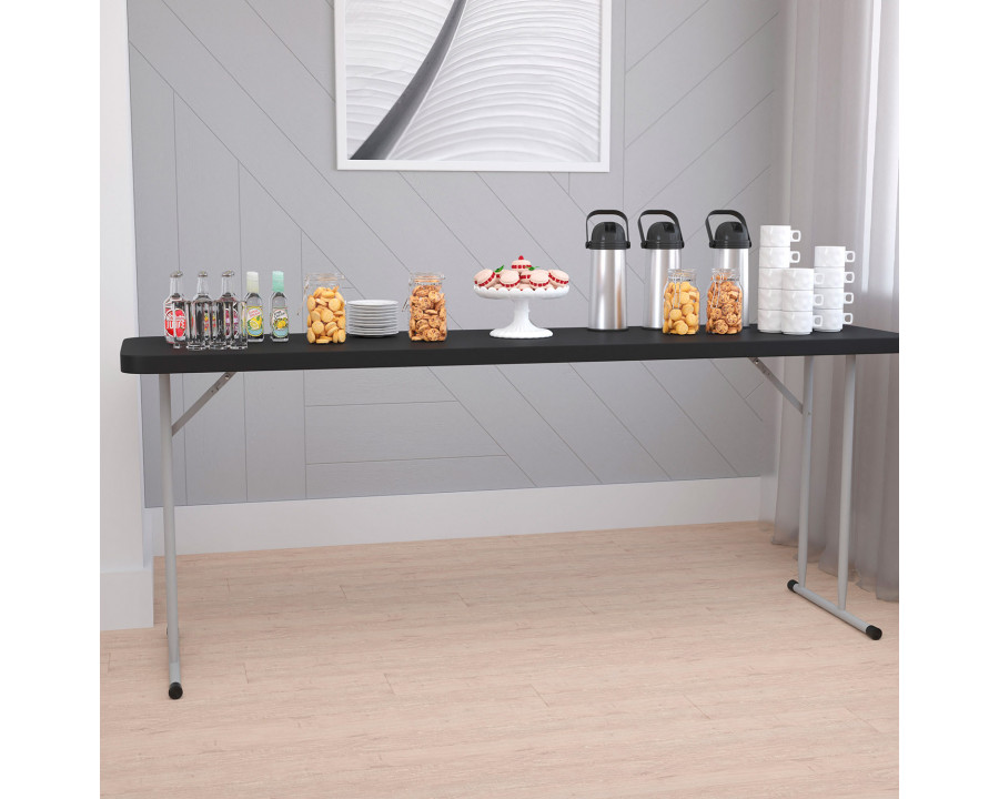 BLNK - Black Plastic Folding Training Table