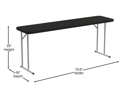 BLNK - Black Plastic Folding Training Table